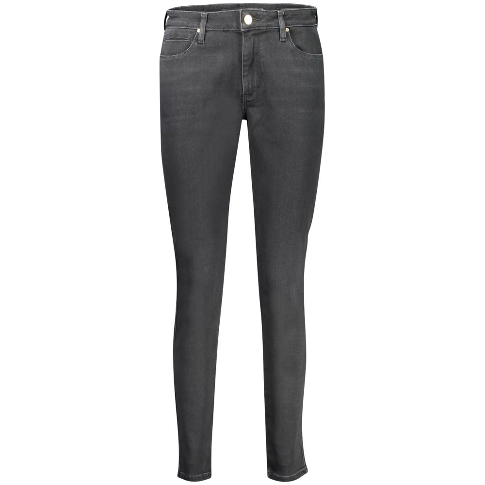 Guess Jeans Black Cotton Skinny Mid Jeans