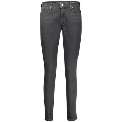 Guess Jeans Black Cotton Skinny Mid Jeans
