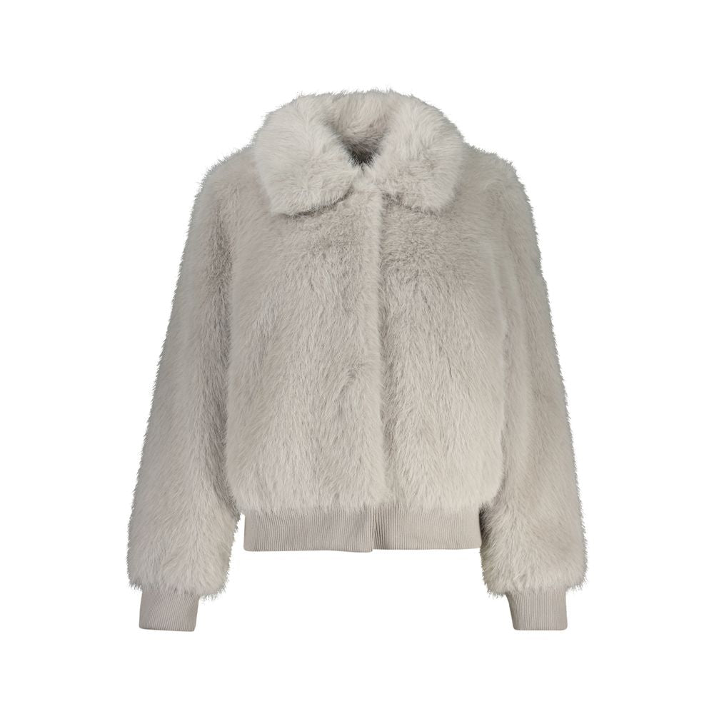 Guess Jeans Gray Polyester Jacket