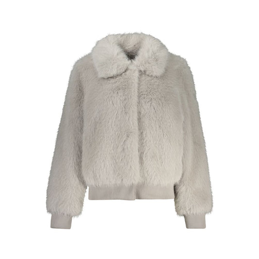 Guess Jeans Gray Polyester Jacket