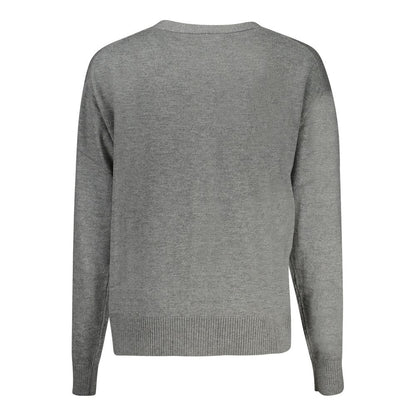 Guess Jeans Gray Polyester Cardigan