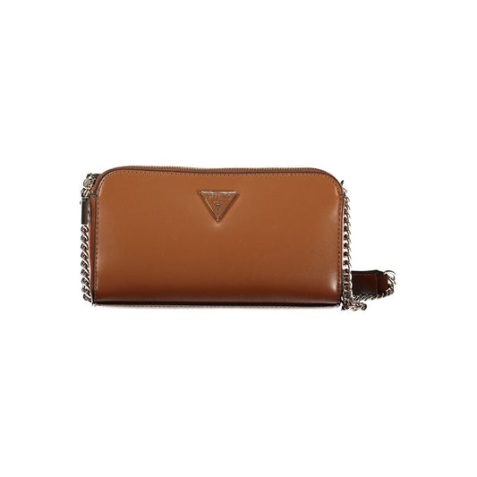 Guess Jeans Brown Zarela Handbag – Faux Leather, Versatile Design