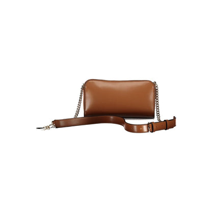 Guess Jeans Brown Zarela Handbag – Faux Leather, Versatile Design