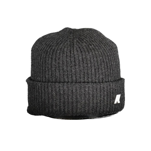 K-WAY Gray Wool Men Cap - Stylish and Functional Headwear