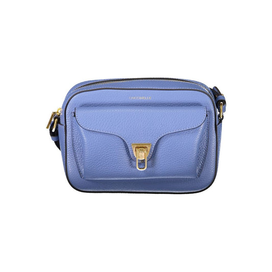 Coccinelle Light Blue Leather Handbag - BEAT SOFT BAG