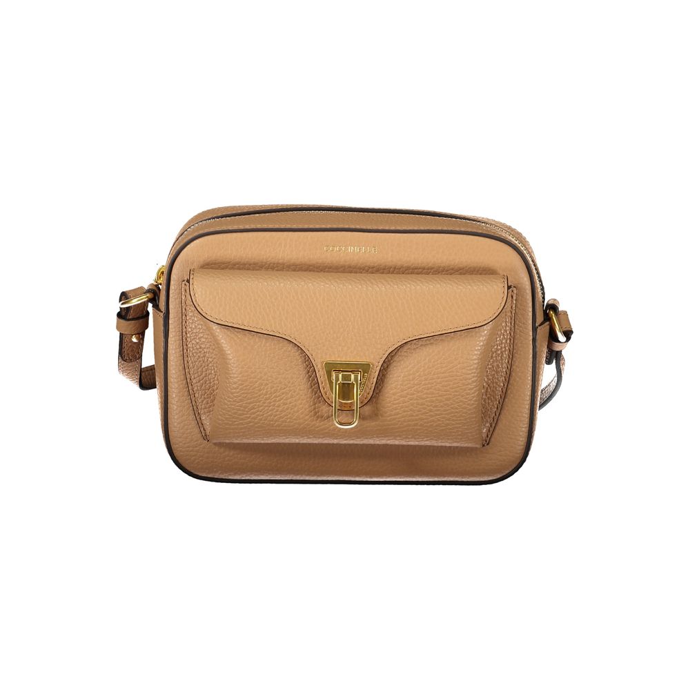 Coccinelle Brown Leather Women Handbag - Beat Soft Bag