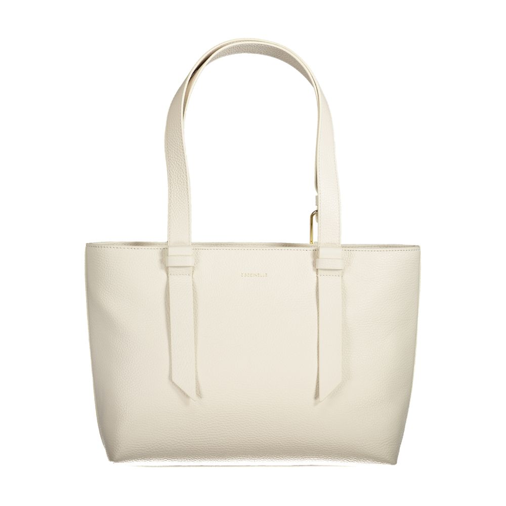 Coccinelle White Leather Malory Handbag