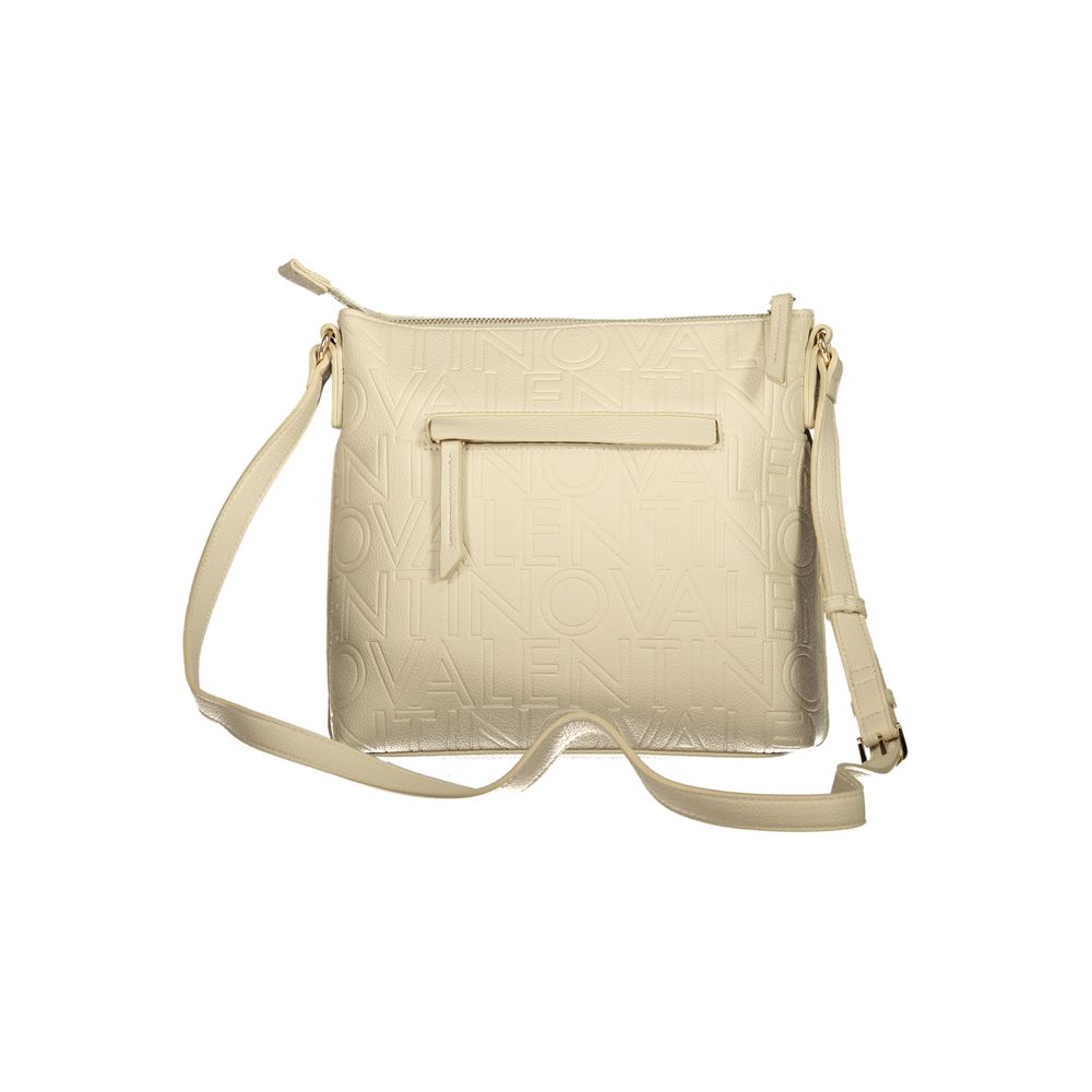 Valentino Bags Beige Faux Leather Handbag with Adjustable Strap