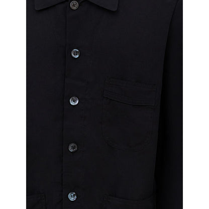 Tom Ford Black Lyocell Shirt with Maxi Pockets