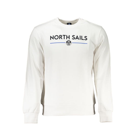 North Sails Men's White Cotton Sweater