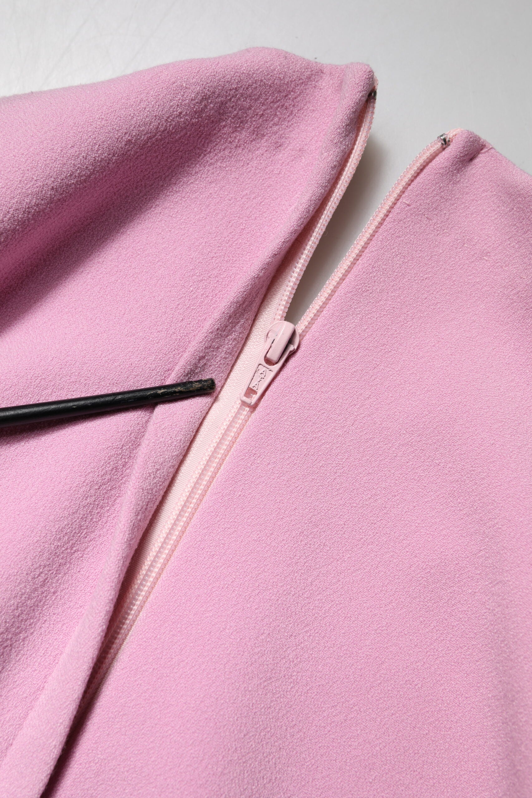 Dolce & Gabbana Pink Long Sleeves Sheath Mini Dress