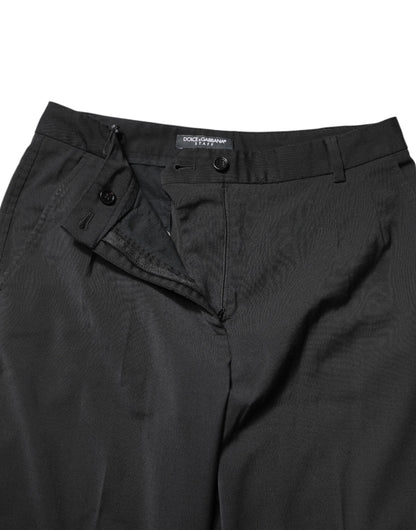 Dolce & Gabbana Black High Waist Slim Fit Pants
