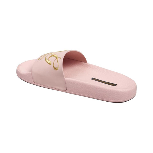 Dolce & Gabbana Pink Leather Mule Sandals