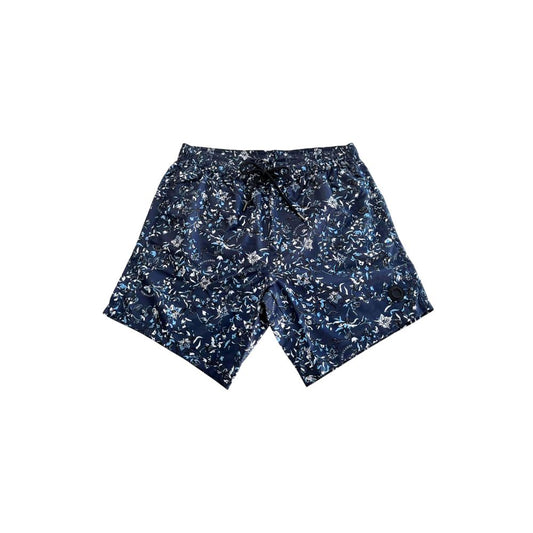 Trussardi Beachwear Blue Swimwear - Floral Print