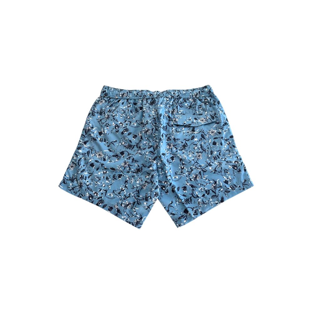 Trussardi Men’s Light Blue Floral Swim Shorts