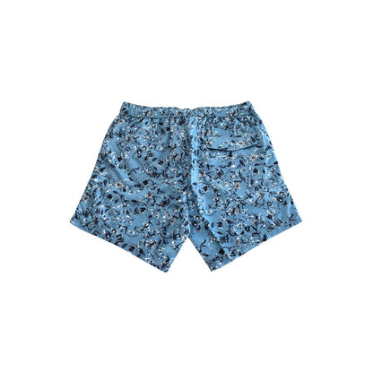 Trussardi Men’s Light Blue Floral Swim Shorts