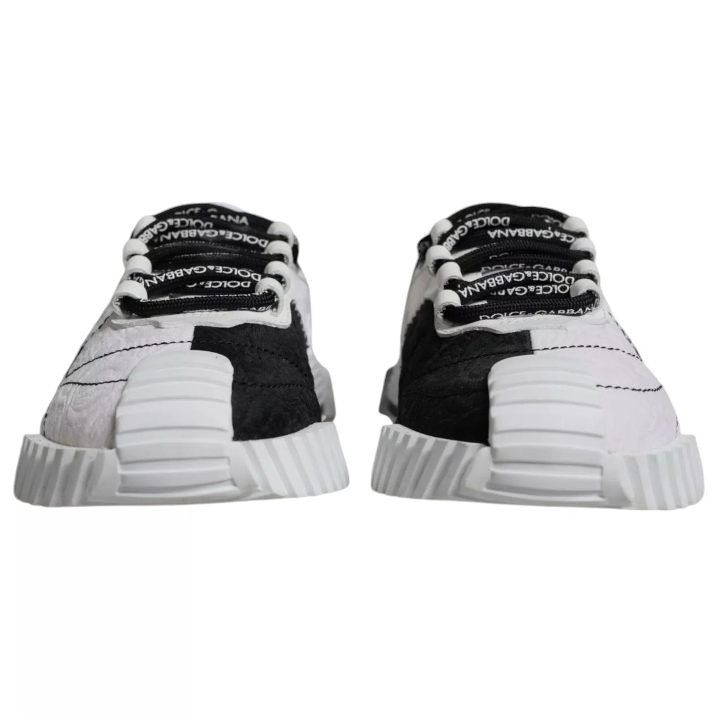 Dolce & Gabbana Black & White Low Top NS1 Sneakers