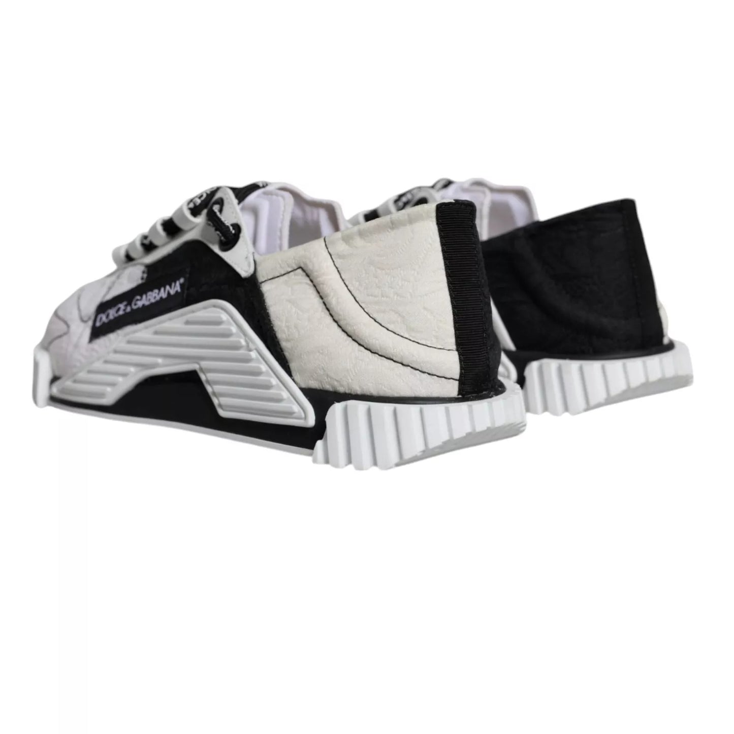 Dolce & Gabbana Black & White Low Top NS1 Sneakers