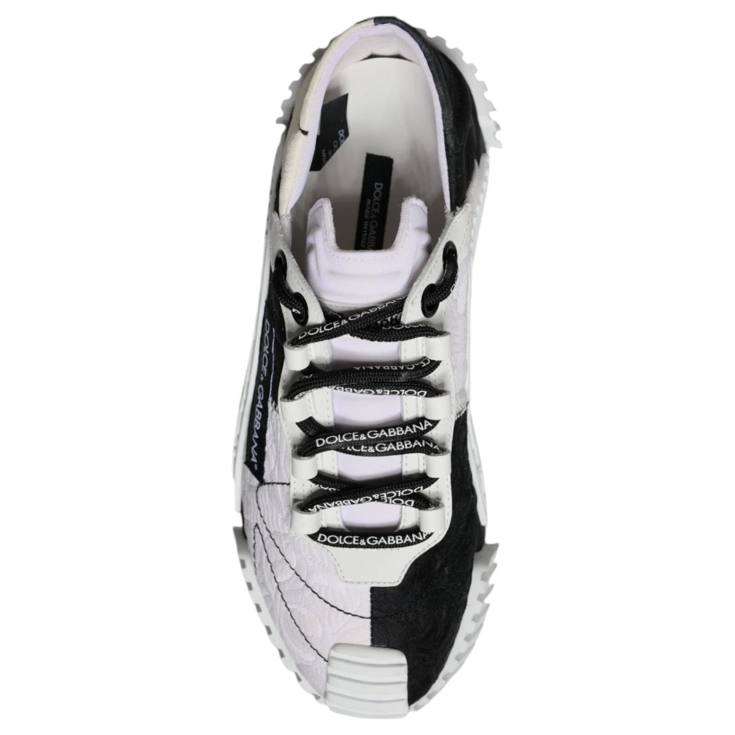 Dolce & Gabbana Black & White Low Top NS1 Sneakers
