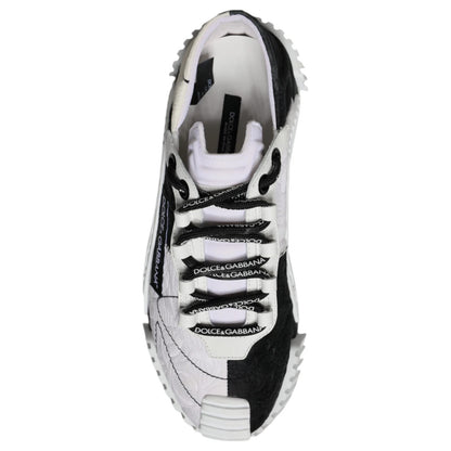 Dolce & Gabbana Black & White Low Top NS1 Sneakers