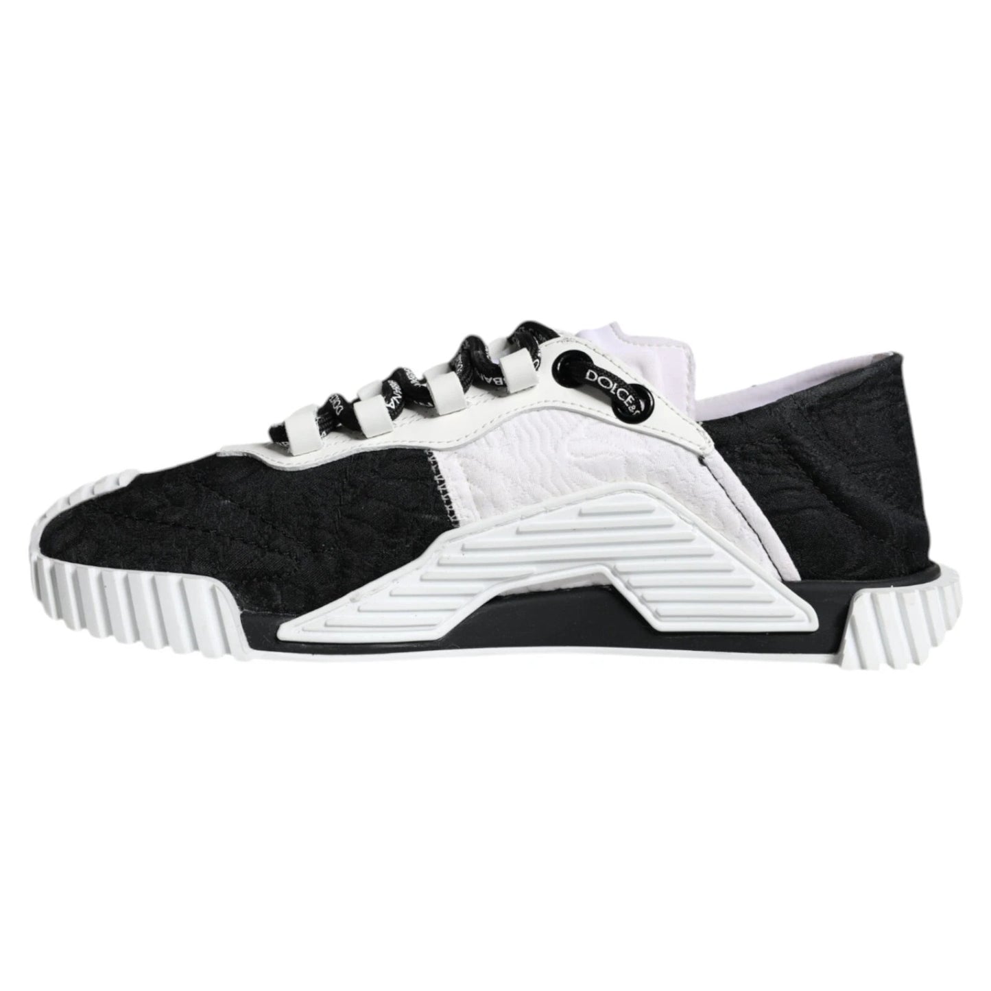 Dolce & Gabbana Black & White Low Top NS1 Sneakers