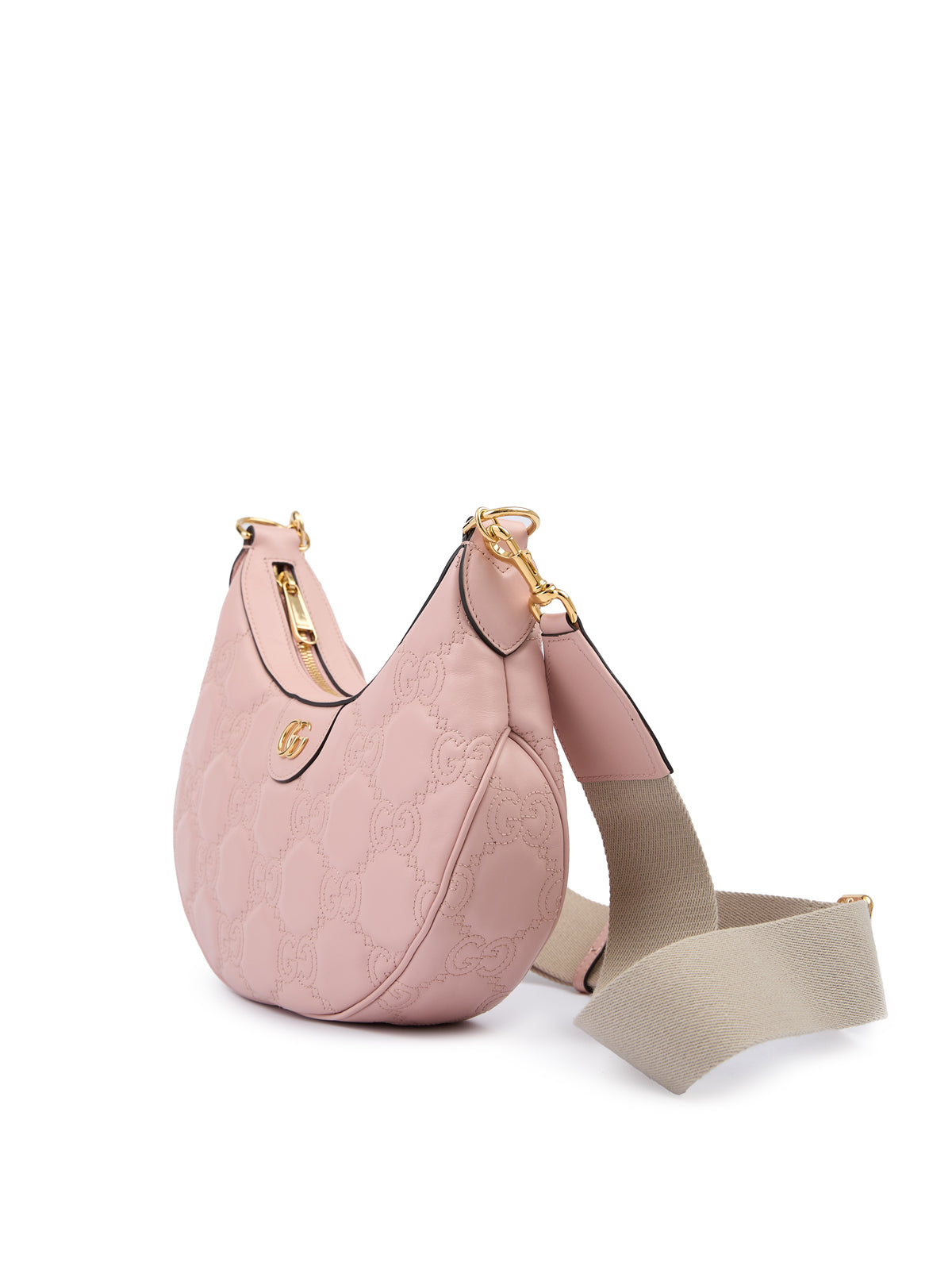 Gucci Light Pink GG Leather Shoulder Bag