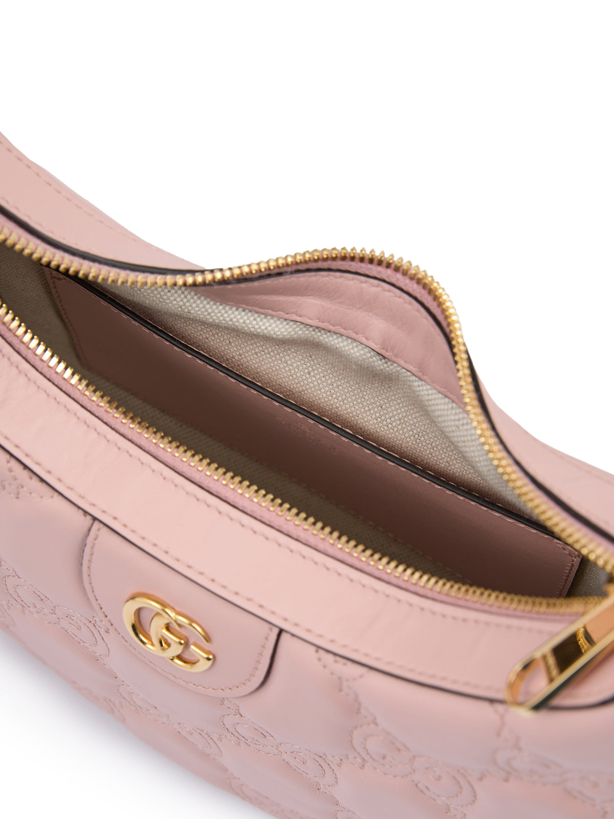 Gucci Light Pink GG Leather Shoulder Bag