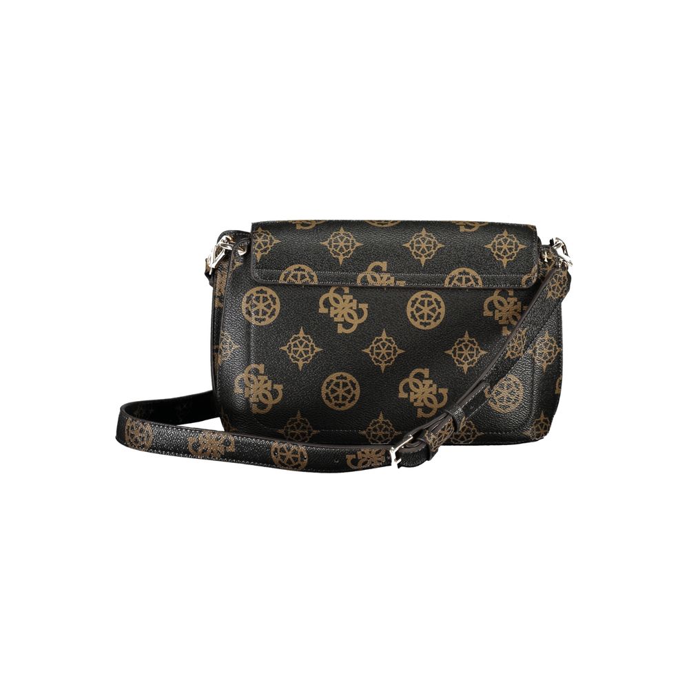 Guess Jeans Brown Meridian Handbag – Faux Leather, Chic Design