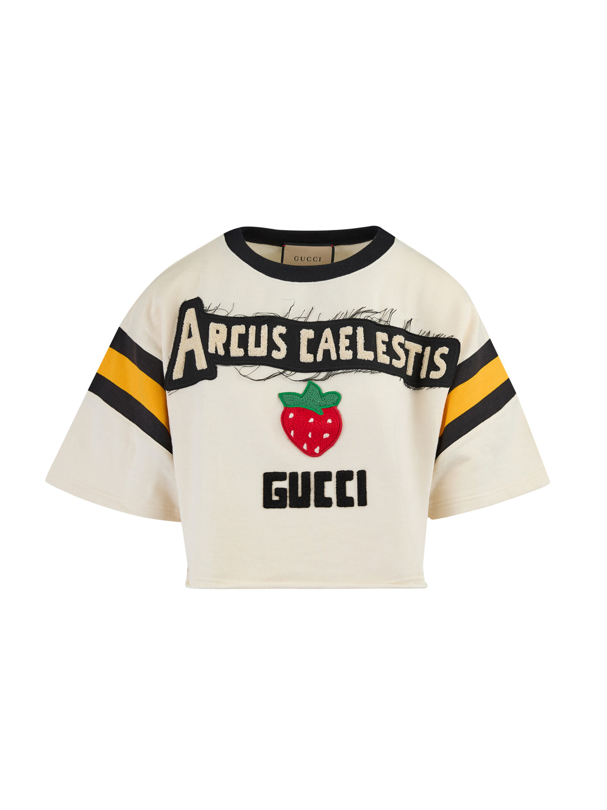 Gucci White Cotton Arcus Caelestitis Print T-Shirt