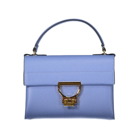 Coccinelle Light Blue Leather Handbag: An Exquisite Example of Italian Craftsmanship