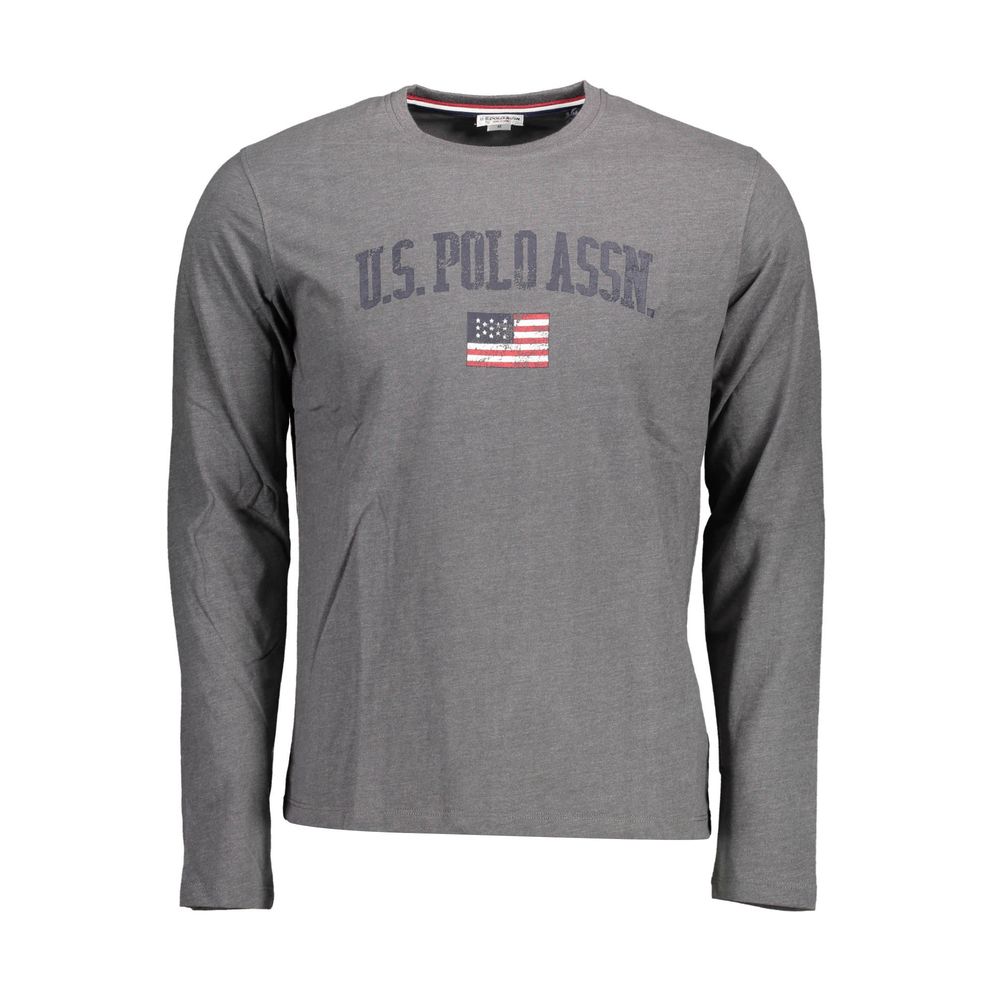 U.S. POLO ASSN. Grey Cotton Men T-Shirt