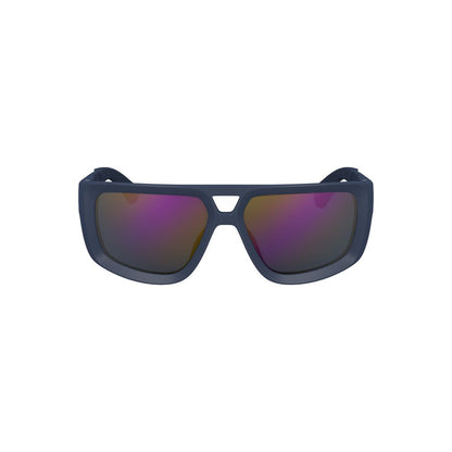 Calvin Klein Blue Plastic Square Sunglasses – 60mm