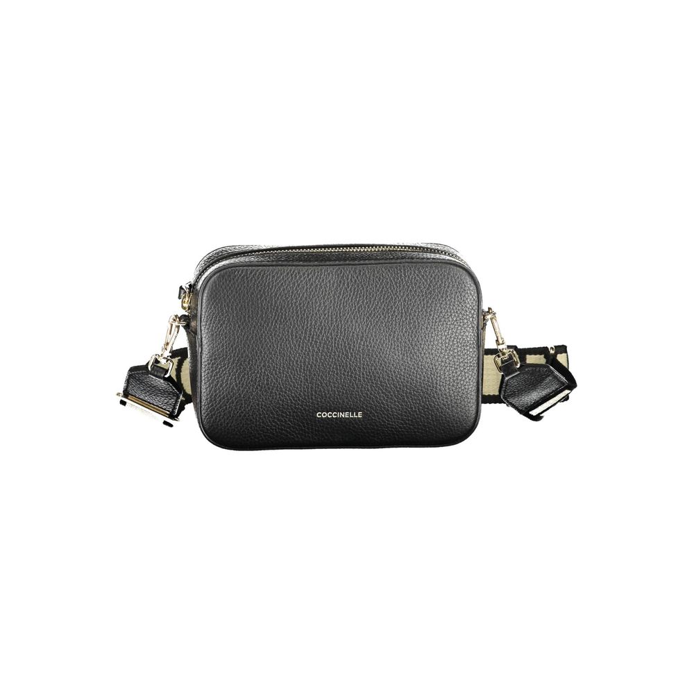 Coccinelle Black Leather Handbag: Timeless Elegance for Modern Life