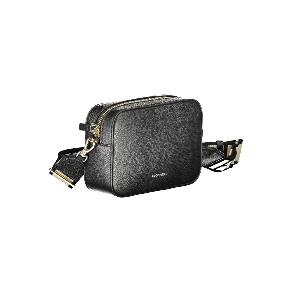 Coccinelle Black Leather Handbag: Timeless Elegance for Modern Life
