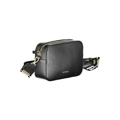 Coccinelle Black Leather Handbag: Timeless Elegance for Modern Life