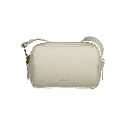 Coccinelle White Leather Malory Handbag