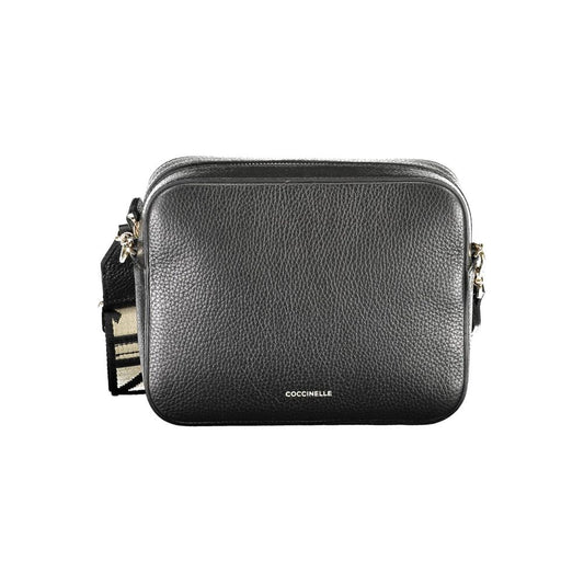 Coccinelle Black Leather Handbag - Italian Elegance Redefined