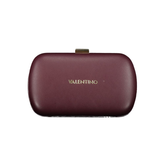 Mario Valentino Red Smooth Leather Handbag with Chain Strap