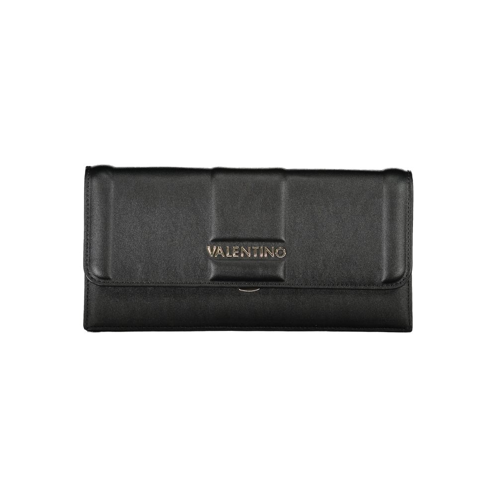 Mario Valentino Black Smooth Leather Handbag with Chain Strap
