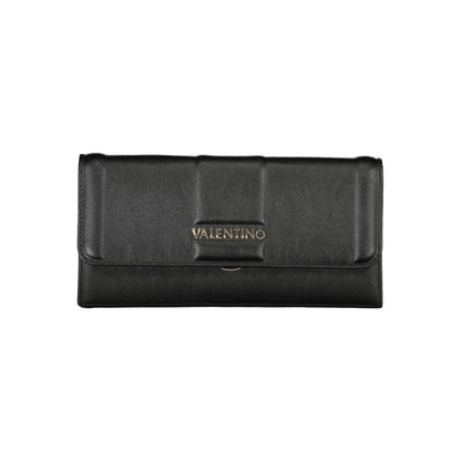 Mario Valentino Black Smooth Leather Handbag with Chain Strap