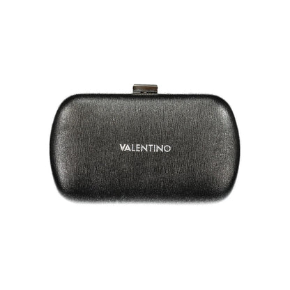 Mario Valentino Black Polyethylene Women Handbag with Chain Strap