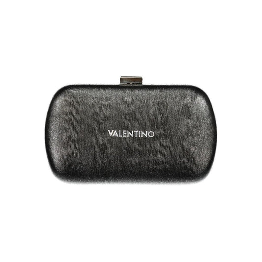 Mario Valentino Black Polyethylene Women Handbag with Chain Strap