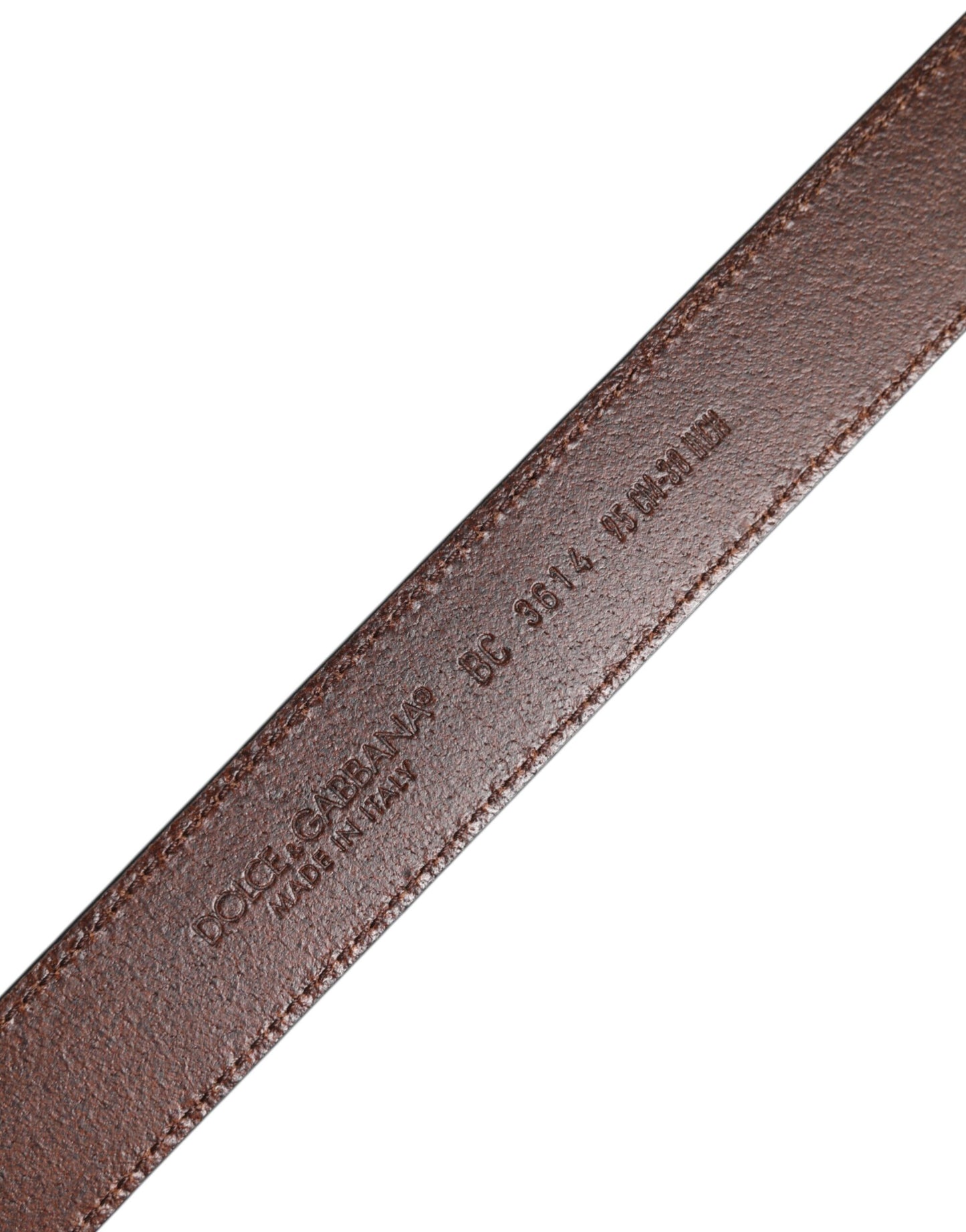 Dolce & Gabbana Green Classic Leather Buckle Belt