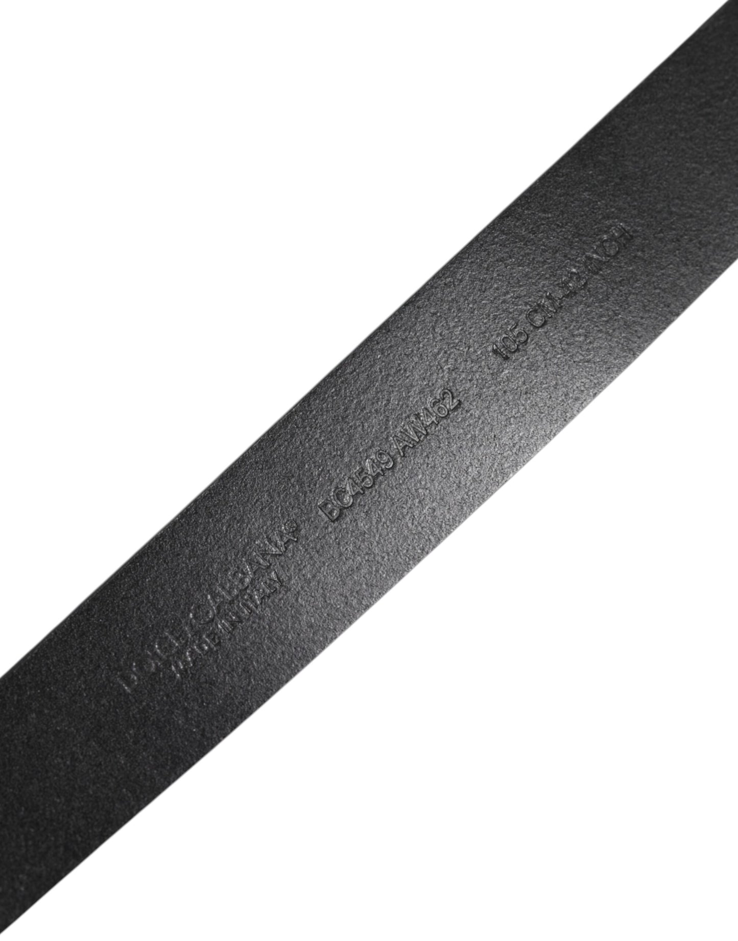 Dolce & Gabbana Black Classic Leather Buckle Belt