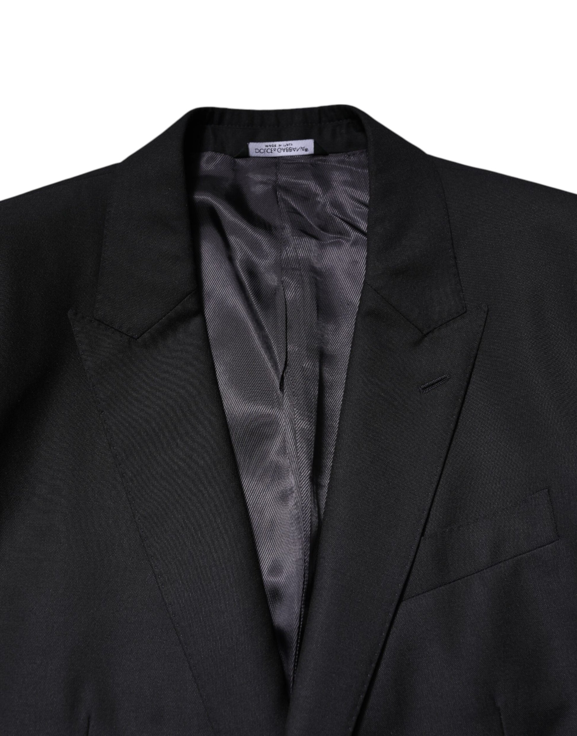 Dolce & Gabbana MARTINI Black Wool Blazer Coat Jacket