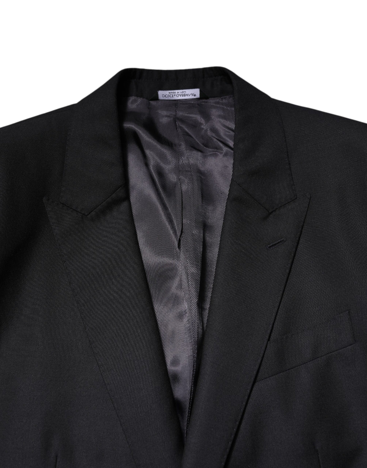 Dolce & Gabbana MARTINI Black Wool Blazer Coat Jacket