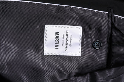 Dolce & Gabbana MARTINI Black Wool Blazer Coat Jacket