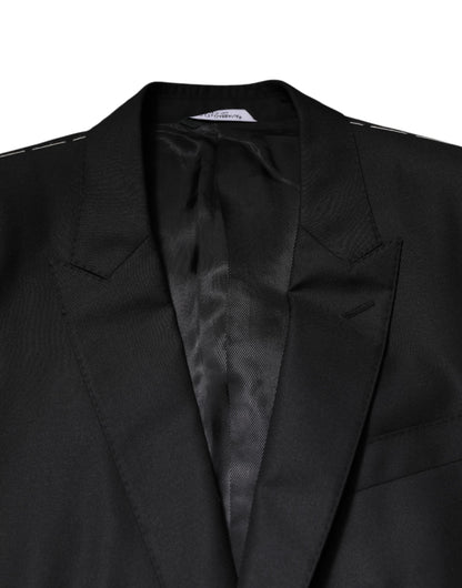 Dolce & Gabbana Black Single Breasted Suit with Vest