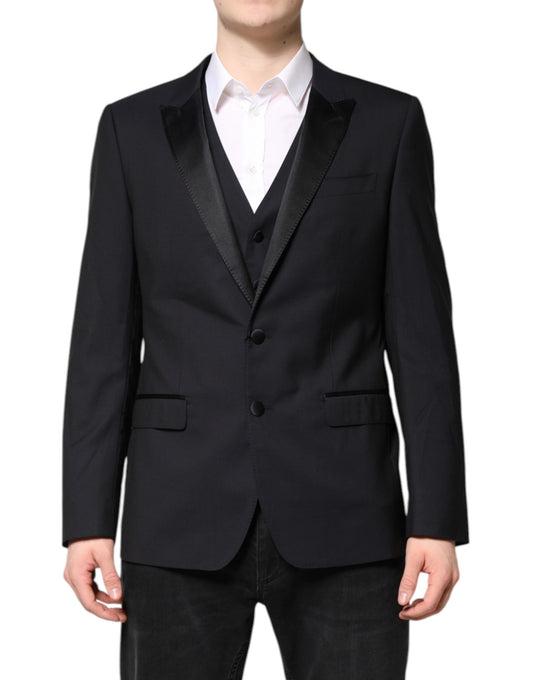 Dolce & Gabbana Dark Blue MARTINI Wool Suit - 2 Piece Jacket & Vest