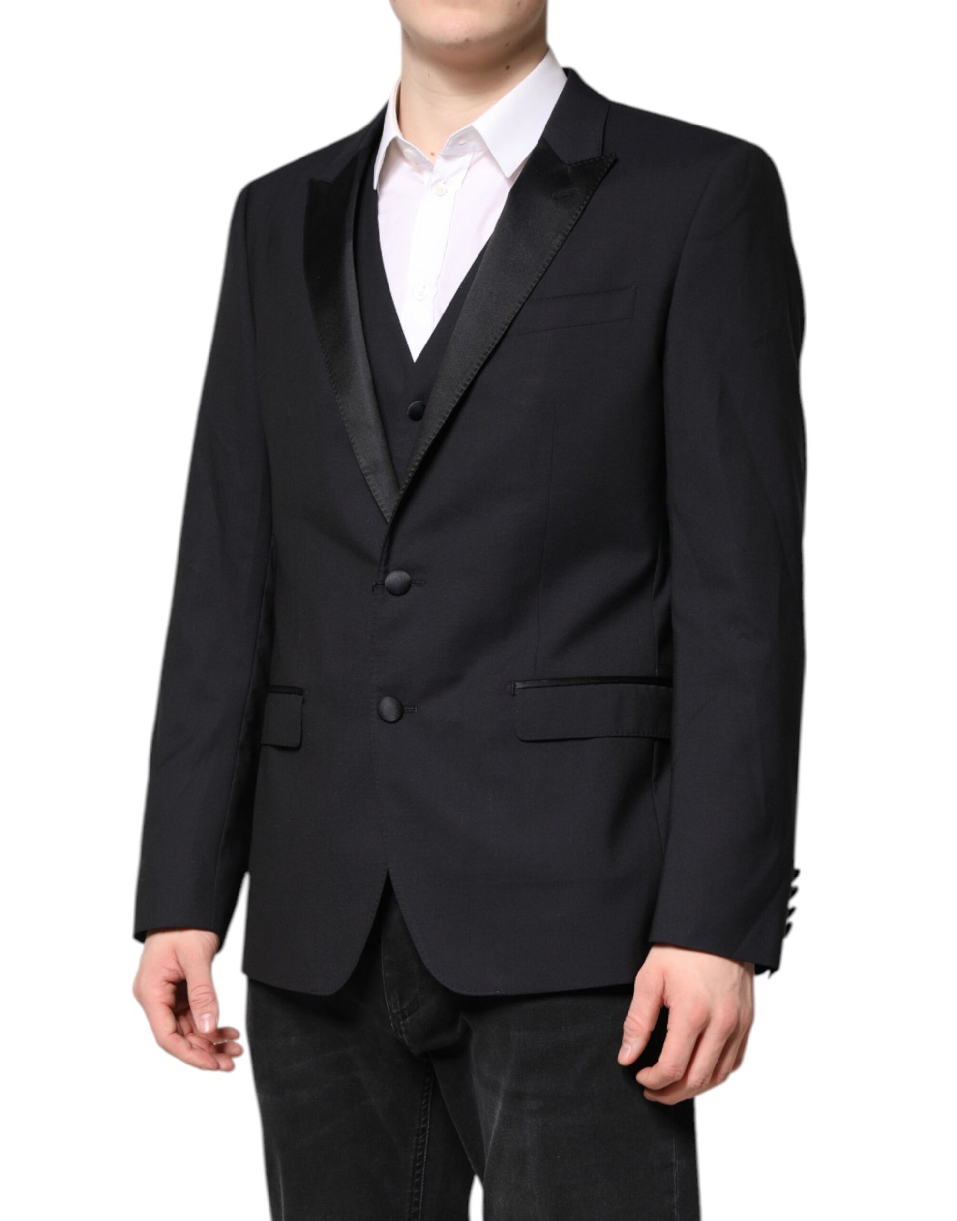 Dolce & Gabbana Dark Blue MARTINI Wool Suit - 2 Piece Jacket & Vest